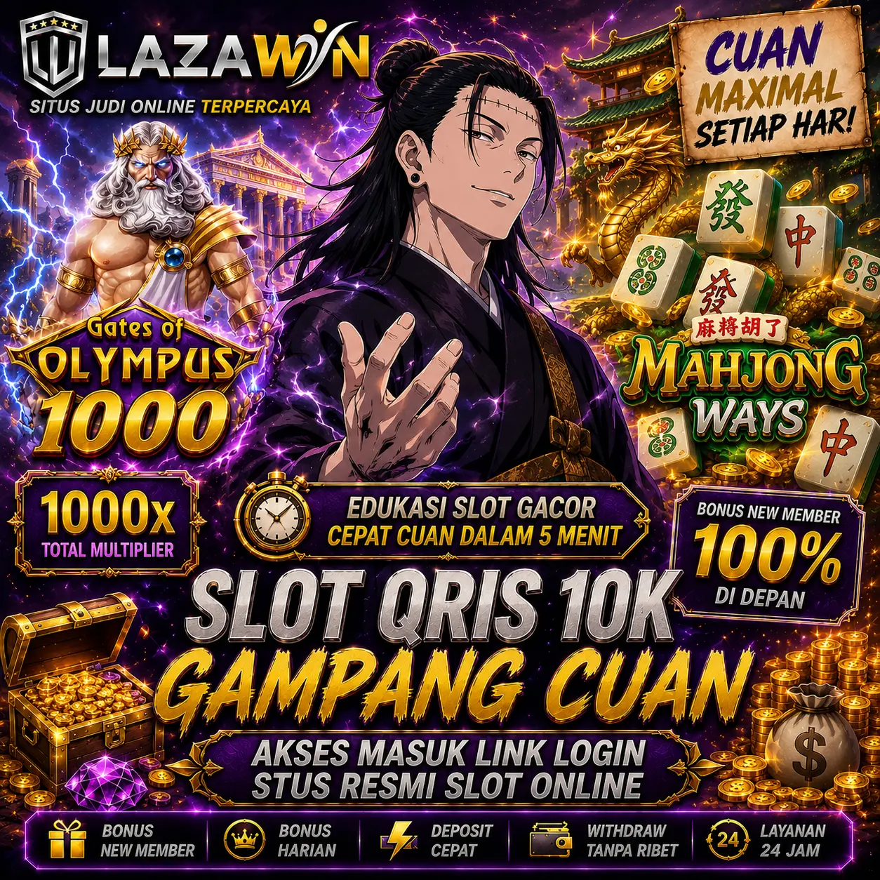 LAZAWIN Resmi - Login Mudah Depo Dana 10k Langsung Main Simple